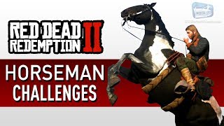 Red Dead Redemption 2  Horseman Challenge Guide [upl. by Alet687]