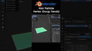 Vertex Group Density in Blender Particle System blender3d blendertutorial 3d shorts [upl. by Kylila651]