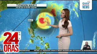 Update sa Bagyong Marce  24 Oras [upl. by Ahcorb]