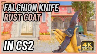 ★ CS2 Falchion Knife Rust Coat  CS2 Knife InGame Showcase 4K [upl. by Yssim]