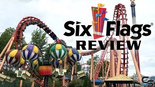 Six Flags New England Review Agawam Massachusetts [upl. by Sartin442]