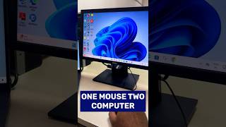 How to use one mouse for two computers computer laptop computertips tech shorts [upl. by Erodeht]