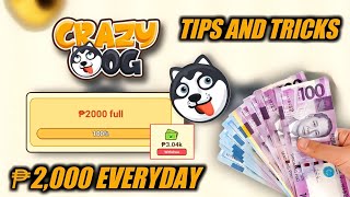 NEW EARNING APP PAANO I WITHDRAW ANG 2000 PESOS ARAWARAW  CRAZY DOG TUTORIAL [upl. by Kelila833]