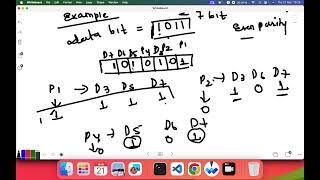 HAMMING CODEERROR DETECTION AND CORRECTION IN DATA LINK LAYER hamming datalinklayer network [upl. by Attenoj]