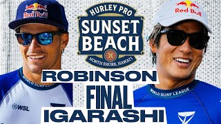 Jack Robinson vs Kanoa Igarashi  Hurley Pro Sunset Beach 2024  FINAL [upl. by Pirali]