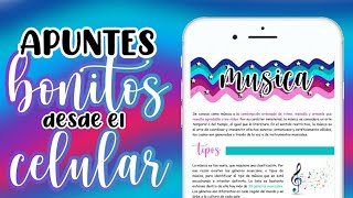 APUNTES BONITOS EN WORD DESDE EL CELULAR [upl. by Hollander]