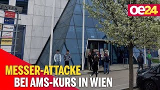 MesserAttacke bei AMSKurs in Wien [upl. by Artied384]