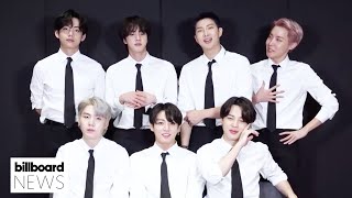 BTS Help Big Hit Announce Their 2021 Global Auditions For Male Trainees  Billboard News [upl. by Aelhsa]