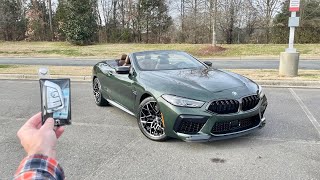 2024 BMW M8 Competition Convertible Start Up Exhaust Test Drive Walkaround POV and Review [upl. by Etteragram]