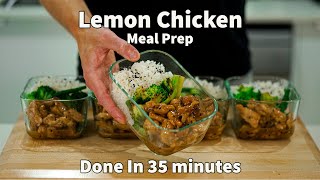 Make 5 Meals In 35 Minutes With This Lemon Chicken Meal Prep [upl. by Venterea]