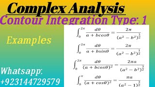 Contour Integration Type 1  Trigonometric Functions in Complex Analysis [upl. by Nosliw]