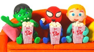 SUPERHERO WATCH A MOVIE ❤ Superhero Babies Play Doh Cartoons For Kids [upl. by Eriha]