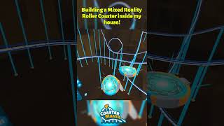 A Roller Coaster inside my house metaquest vrgaming metaquest3 vr virtualreality mixedreality [upl. by Senior]