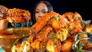 KING CRAB SEAFOOD BOIL MUKBANG  DESHELLED  SEAFOOD BOIL MUKBANG  Seafood  Mukbang [upl. by Amitarp]