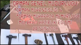 Orman Mühendisliği Orman Muhafaza Memurluğu Mülakat Hazırlık Eğitimi Artvin 2019YeniBalın Kokusu [upl. by Audrie740]