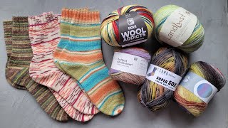 Бобинная носочная пряжа Landlust die Sockenwolle Готовы носки из Cool Wool 4 Sock Покупка пряжи [upl. by Ahsikad]