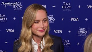 Brie Larson On Fan Reaction to The Marvels Trailer Showing A New Side of Carol amp More  D23 Expo [upl. by Rizzi]