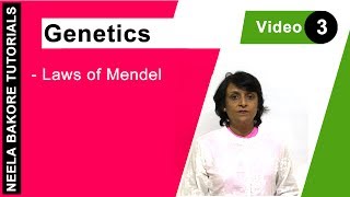 Genetics  Principles of Inheritance amp Variations  NEET  Laws of Mendel  Neela Bakore Tutorials [upl. by Valencia]