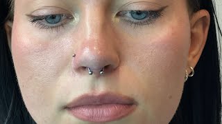 Piercing przekłucie septum [upl. by O'Gowan423]