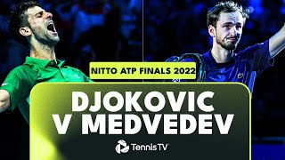 Pure Tennis CHAOS 🤯 Novak Djokovic vs Daniil Medvedev  Nitto ATP Final 2022 Highlights [upl. by Nicola]