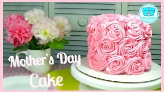 Rosette Cake  Mothers Day Cake  Sweet Maniacs 💜 [upl. by Ainerol685]