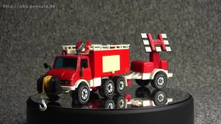 SIKU Unimog Löschfahrzeug der Feuerwehr mit Anhänger Nr 2913 [upl. by Franny]