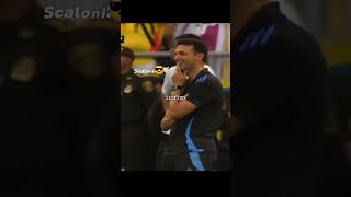 Lionel Scaloni Reaction 🤙🏻😎 football trending [upl. by Hanima]