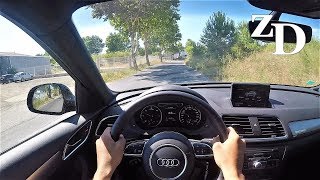 Audi Q3 Quattro SLine 2017  POV Test Drive amp Binaural Audio [upl. by Anair]