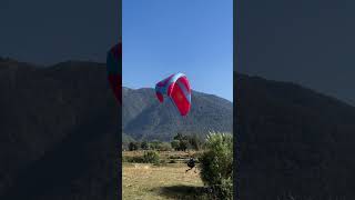 Paragliding courses in Bir billing 🪂🪂paraglidinglandingside virelshorts exploreyoutube [upl. by Nyvek289]