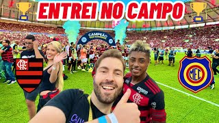 FALEI COM OS JOGADORES NO TÃTULO DO FLAMENGO DA TAÃ‡A GUANABARA Flamengo 3 x 0 Madureira [upl. by Kinson]