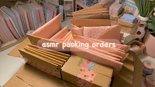 packing orders asmr ☁️ real time no music [upl. by Ecinev]