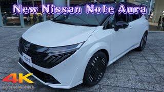 新型日産ノートオーラG 2024年モデルホワイトブラック  NEW 2024 NISSAN NOTE AURA G White Black  New Nissan Aura 2024 [upl. by Ahtamas]