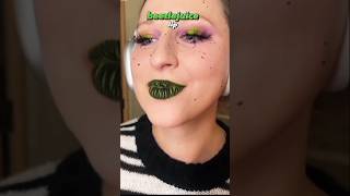 Beetlejuice Lipstick 🌺😍😱 shorts makeup youtubeshorts [upl. by Alyat842]