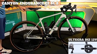 CANYON ENDURACE CF SL 8 Di2 2022  PRESENTATION [upl. by Enelhtak]