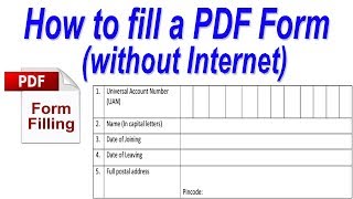 How to fill a PDF Form Edit PDF File [upl. by Venetia462]