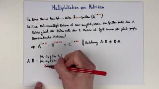 Matrixmultiplikation  Höhere Mathematik [upl. by Carmon]