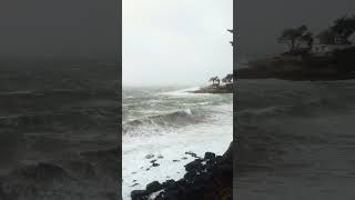 Sous la tempête  le côté sauvage de l’océan 🌊⚡tempête bretagne ocean [upl. by Adnorahs]