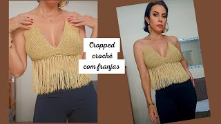 CROPPED DE CROCHÊ FRANJAS RAYON [upl. by Nations]