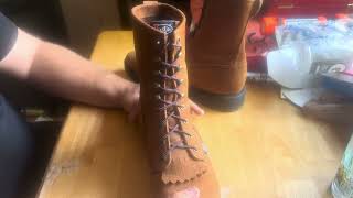 Justin Double Comfort Lacers Boot Review [upl. by Elayor]