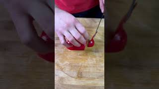 Learn how to julienne cut peppers shorts [upl. by Eahsram996]