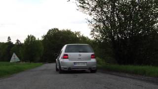 Golf IV 28 VR6 exhaust sound [upl. by Ploss]