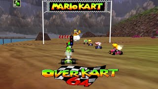 Mario Kart OverKart 64 v6 Full Screen 169 Yoshi Gameplay Android [upl. by Anailil]