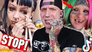 Dangerous Piercings You Should NEVER Do  New TikTok Piercing Fails 25  Roly [upl. by Otit]