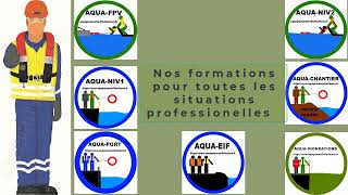 Formations à la sécurité et au sauvetage en milieu aquatique au travail gilets de sauvetage EIF [upl. by Canica]