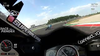 Cremona circuit 30 pareggiamento supersport R6 on board 210724 [upl. by Boonie]