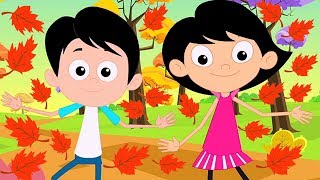 Herbst Lied  Jahreszeit Lied  Deutsch Kinderlieder  Autumn Song  Learn Season [upl. by Yllime651]