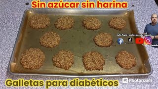 Galletas saludables para diabéticos sin azúcar y sin harina muy facil [upl. by Eeryt]