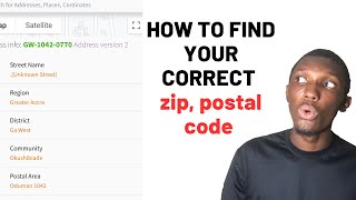 How to find the correct ZIP code or POSTAL code for your area [upl. by Medarda929]