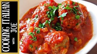 The Worlds Best Homemade Meatballs  Cooking Italian with Joe [upl. by Ahsieat489]