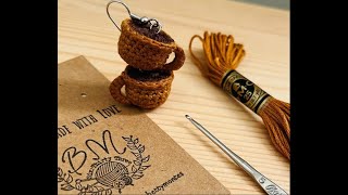 AretesTacita de café a crochet [upl. by Aved]